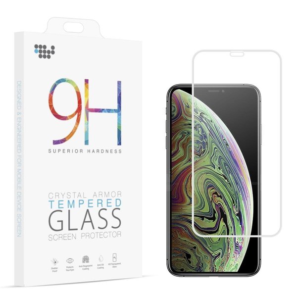Dream Wireless Dream Wireless TSPIPXR-3DF-WT 3D Full Coverage Tempered Glass - Arcing with Silk Print Frame for iPhone XR - White TSPIPXR-3DF-WT
